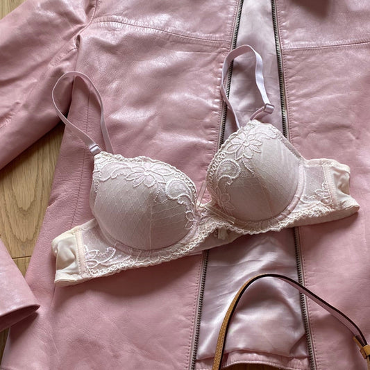 Pink Lace Bra (75A)