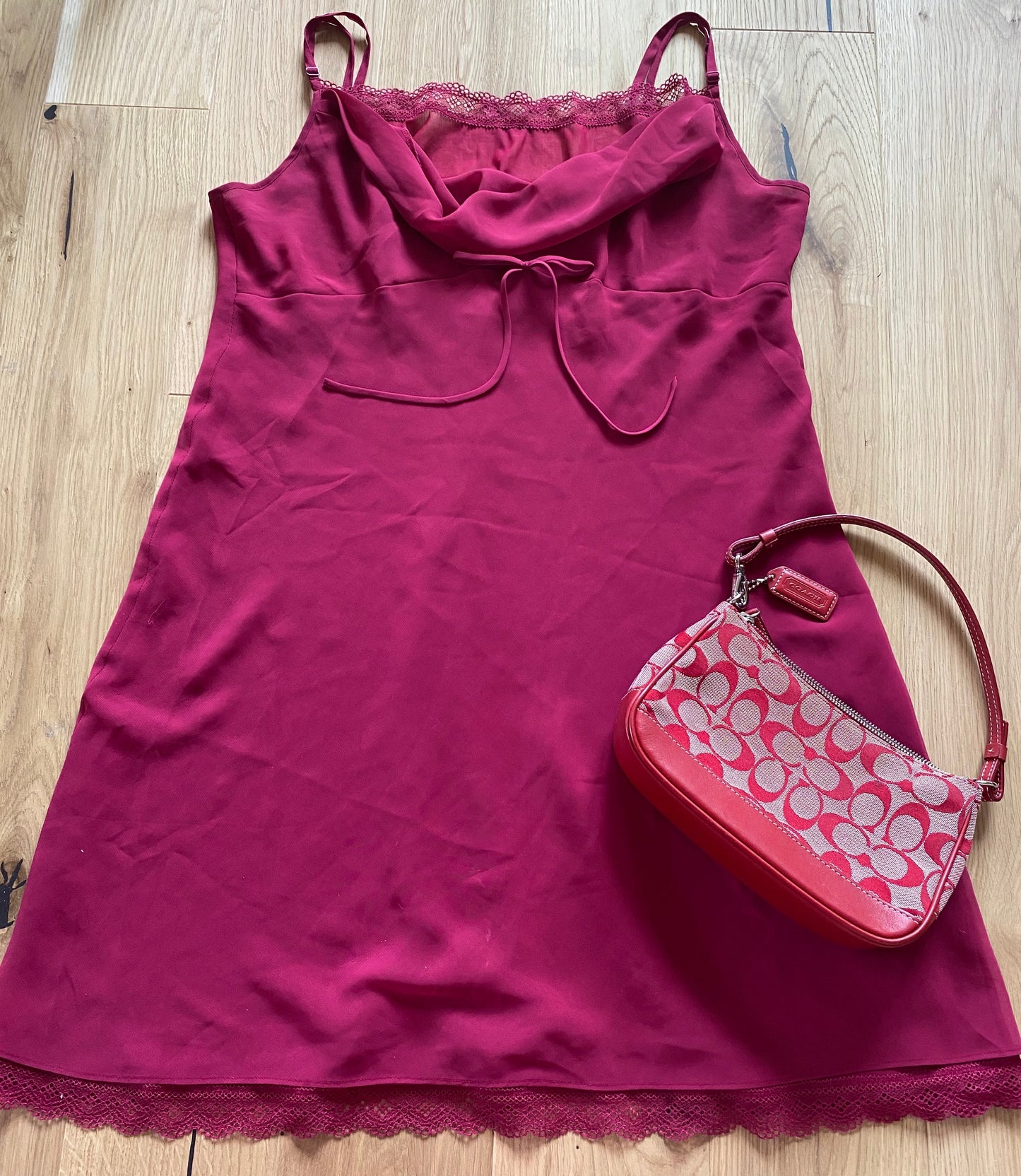 Fuschia Slip Dress (L)